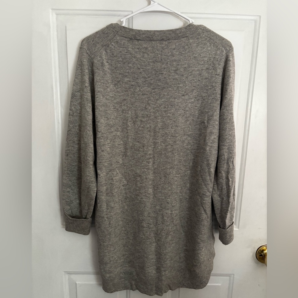 J.Crew Gray Merino Wool Blend Sweater Crewneck Lightweight Size M - Picture 8 of 10